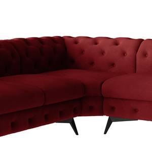 Ecksofa Laviva VI Samt - Samt Ravi: Bordeaux - 323 x 200 cm