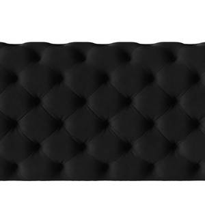 Hoekbank Laviva VI fluweel - Velours Ravi: Zwart - 323 x 200 cm