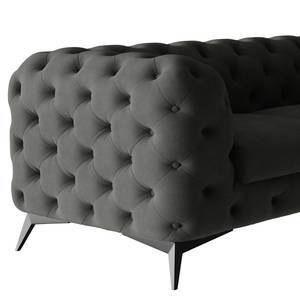 Ecksofa Laviva VI Samt - Samt Ravi: Anthrazit - 323 x 200 cm