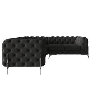 Ecksofa Laviva IV Microfaser - Microfaser Enza: Anthrazit - 262 x 262 cm - Gleichschenklig