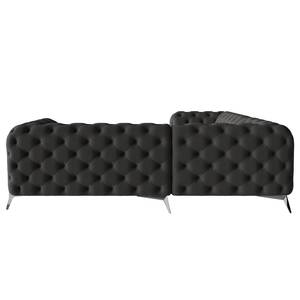 Ecksofa Laviva IV Microfaser - Microfaser Enza: Anthrazit - 262 x 262 cm - Gleichschenklig