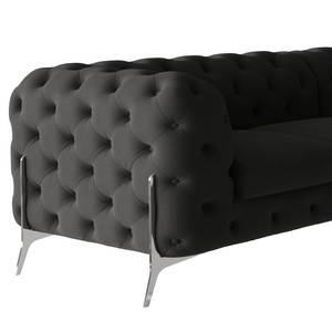 Ecksofa Laviva IV Microfaser - Microfaser Enza: Anthrazit - 262 x 262 cm - Gleichschenklig