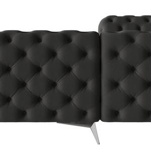 Ecksofa Laviva IV Microfaser - Microfaser Enza: Anthrazit - 262 x 262 cm - Gleichschenklig