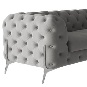 Ecksofa Laviva V Microfaser Enza: Grau - 323 x 200 cm - Ausrichtung rechts