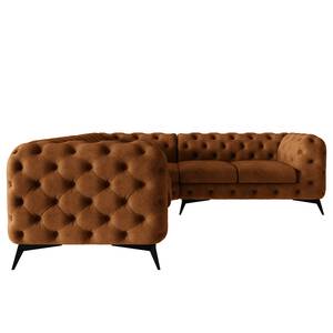 Ecksofa Laviva III Microfaser - Microfaser Priya: Cognac - 262 x 262 cm