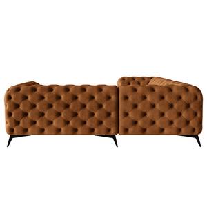 Ecksofa Laviva III Microfaser - Microfaser Priya: Cognac - 262 x 262 cm