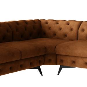 Ecksofa Laviva III Microfaser - Microfaser Priya: Cognac - 262 x 262 cm