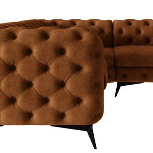 Ecksofa Laviva III Microfaser - Microfaser Priya: Cognac - 262 x 262 cm