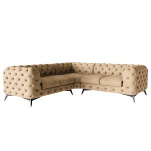 Ecksofa Laviva III Microfaser - Microfaser Priya: Beige - 262 x 262 cm