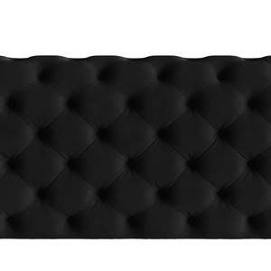 Ecksofa Laviva V Samt Ravi: Schwarz - 323 x 200 cm - Ausrichtung links