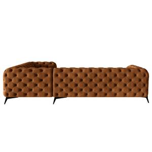 Ecksofa Laviva V Microfaser Priya: Cognac - 323 x 200 cm - Ausrichtung rechts