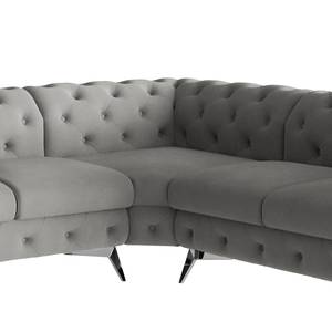 Ecksofa Laviva VI Microfaser - Microfaser Enza: Grau - 323 x 262 cm