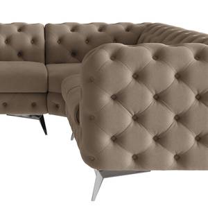 Ecksofa Laviva VI Microfaser - Microfaser Enza: Cappuccino - 323 x 262 cm