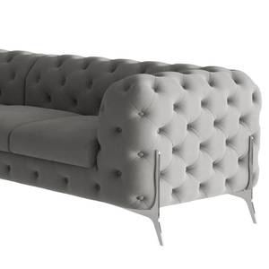 Ecksofa Laviva V Microfaser Enza: Grau - 323 x 262 cm - Ausrichtung rechts