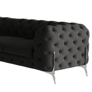 Ecksofa Laviva V Microfaser Enza: Anthrazit - 323 x 262 cm - Ausrichtung rechts