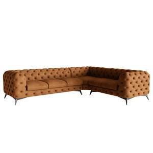 Canapé d’angle Laviva VI Microfibre - Microfibre Priya: Cognac - 323 x 262 cm