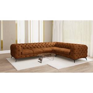 Canapé d’angle Laviva VI Microfibre - Microfibre Priya: Cognac - 323 x 262 cm