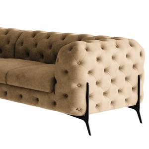 Ecksofa Laviva V Microfaser Priya: Beige - 323 x 262 cm - Ausrichtung rechts