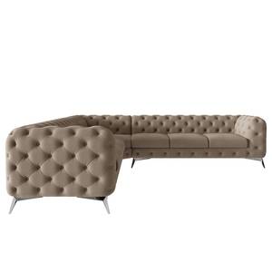 Ecksofa Laviva III Microfaser - Microfaser Enza: Cappuccino - 323 x 323 cm