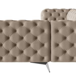 Ecksofa Laviva III Microfaser - Microfaser Enza: Cappuccino - 323 x 323 cm