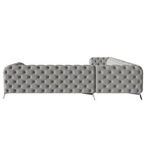 Ecksofa Laviva IV Microfaser - Microfaser Enza: Grau - 323 x 323 cm - Gleichschenklig