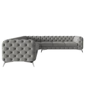 Ecksofa Laviva III Microfaser - Microfaser Enza: Grau - 323 x 323 cm