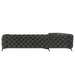 Canapé d’angle Laviva III Velours - Velours Ravi: Anthracite - 323 x 323 cm