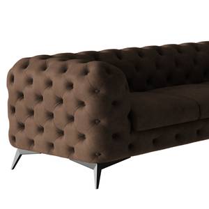 Ecksofa Laviva III Microfaser - Microfaser Priya: Dunkelbraun - 323 x 323 cm