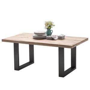 Table Gallipoli Chêne blanchi - 180 x 100 cm - Anthracite