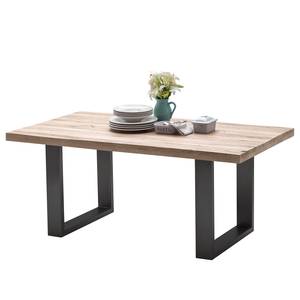 Table Gallipoli Chêne blanchi - 220 x 100 cm - Anthracite