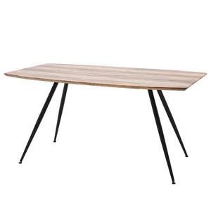 Table Bucklin Imitation chêne sauvage / Noir