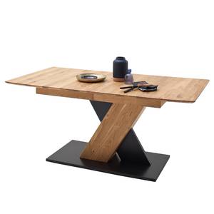 Table Covina (extensible) - Chêne sauvage - Largeur : 180 cm - Noir