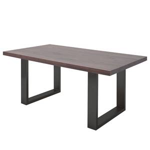 Table Gallipoli Chêne érodé - 220 x 100 cm - Anthracite