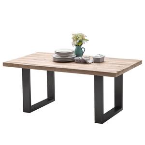 Table Gallipoli Chêne blanchi - 200 x 100 cm - Anthracite