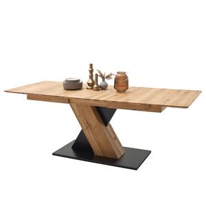 Table Covina (extensible) - Chêne sauvage - Largeur : 140 cm - Noir