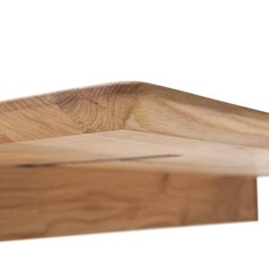 Eettafel Covina (met uitschuiffunctie) - Wild eikenhout - Breedte: 140 cm - Zwart