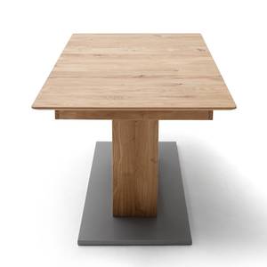 Eettafel Dixiana (met uitschuiffunctie) - Wild eikenhout - Breedte: 140 cm - Grijs