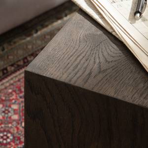 Tavolino Cubus I (2) Impiallacciato in vero legno  Rovere nero - Quercia nero