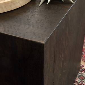 Bouts de canapé Cubus I (lot de 2) Placage en bois véritable - Chêne noir - Chêne noir