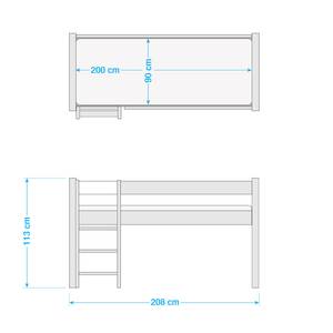 Lit mezzanine Ida Fée magicienne Avec échelle