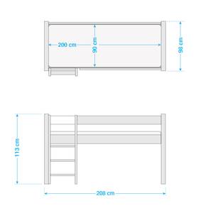 Hochbett Ida Trecker Braun - Mit Leiter