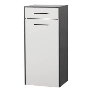 Highboard 3400 II Weiß / Anthrazit - Türanschlag links