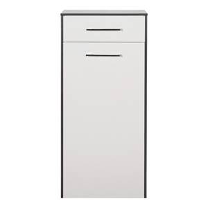 Highboard 3400 II Weiß / Anthrazit - Türanschlag links