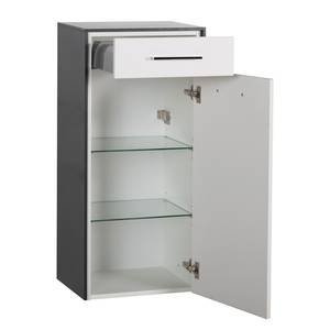 Highboard 3400 II Weiß / Anthrazit - Türanschlag rechts