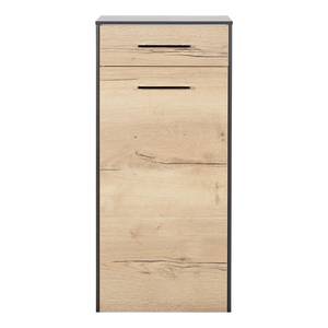 Highboard 3400 II Eiche Dekor / Anthrazit - Türanschlag rechts