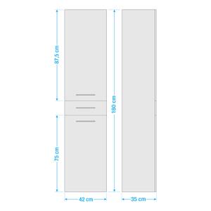 Hochschrank 3400 II Eiche Dekor - Türanschlag rechts