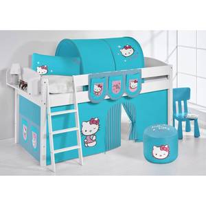 Lit mezzanine Ida Hello Kitty Turquoise - Avec échelle