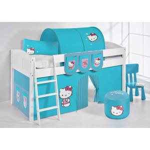 Lit mezzanine Ida Hello Kitty Turquoise - Avec échelle