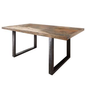 Eettafel Hayes massief mangohout/ijzer - mangohout/zwart