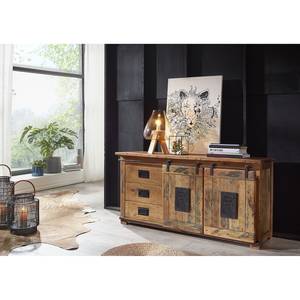 Sideboard Hayes Mango massiv / Eisen - Mango / Schwarz